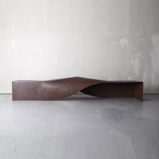 Soul Sculpture Bench in Cor-ten Steal