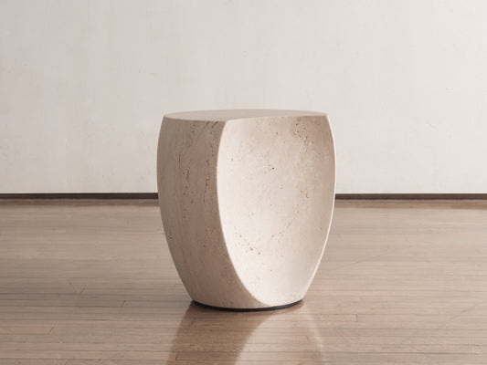 Drops Stool Small Travertine