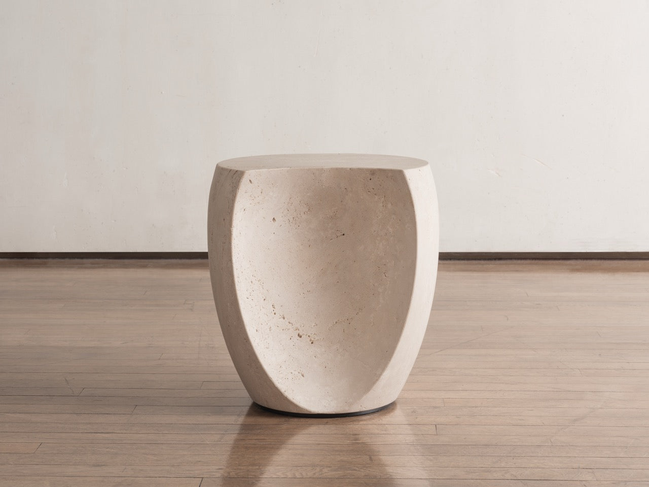 Drops Stool Large Travertine