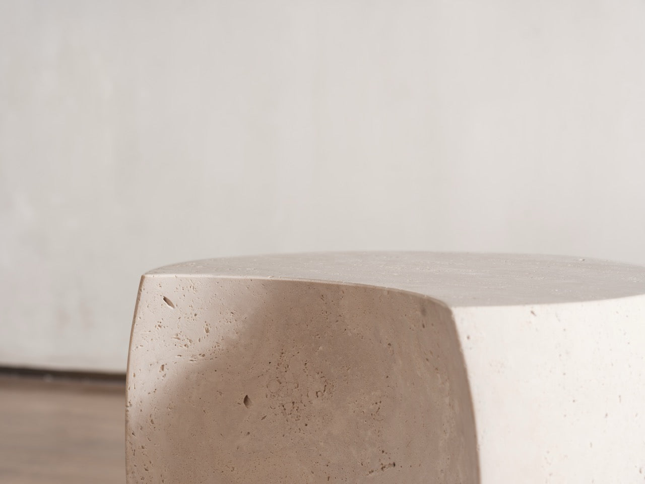 Drops Stool Large Travertine